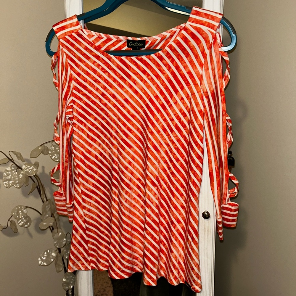 NWT Cartise ladder Striped Blouse size M